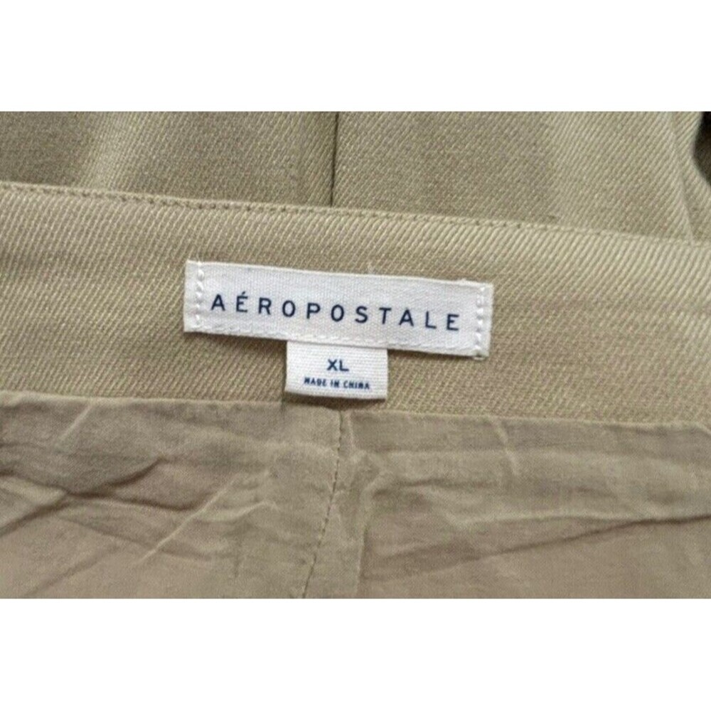 Aeropostale Solid Low-Rise Pleated Kakhi Skort Skirt Size XL Y2K - Picture 7 of 8